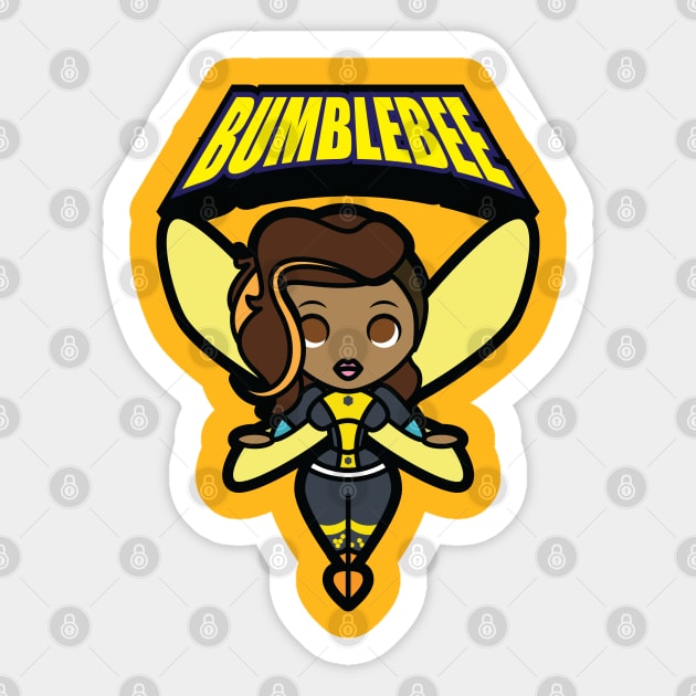 DC Super Hero Girls Bumblebee Tooniefied Sticker by Tooniefied